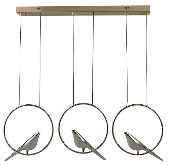 Lampa wisząca Bird Line MSE010100295 ptaki do salonu złote