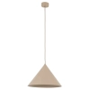 Loftowa wisząca lampa Cono 10621 stożkowa do jadalni beżowy