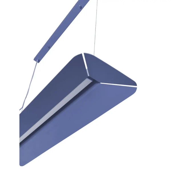 Lampa zwisowa YOTTSU metalowa LED 19,2W 4000K belka do sypialni YOA699P04 niebieska