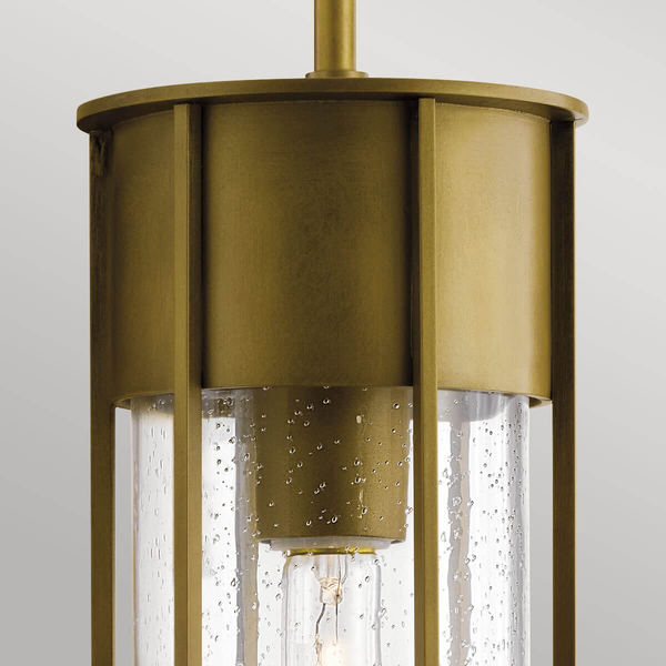 Wisząca lampa Camillo KL-CAMILLO-P-PNBR IP44 ogrodowa szklana mosiężna
