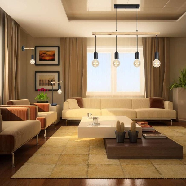 Gabinetowa lampka biurkowa Izzy 41-80042 metalowa czarna drewno