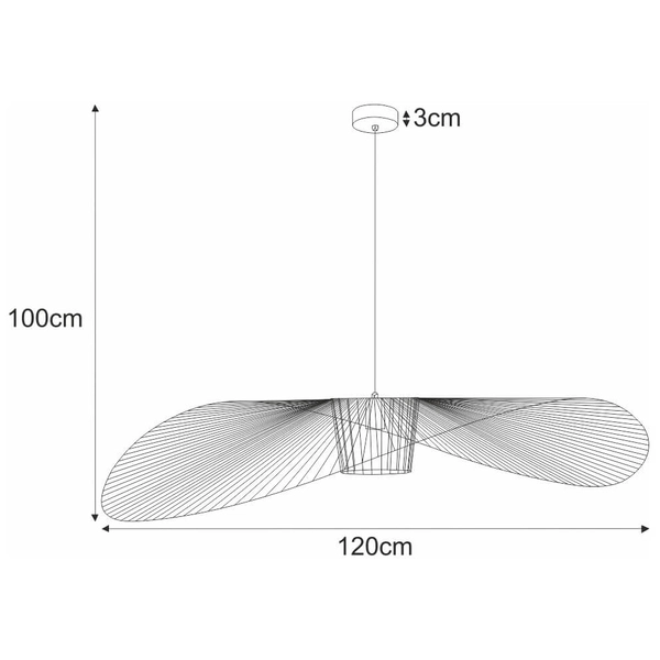 Druciana LAMPA wisząca KP-21 BIAŁY Kaja industrialna OPRAWA metalowy zwis