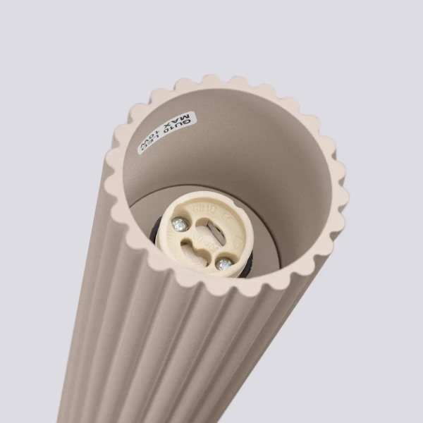 Ryflowana lampa sufitowa KARBON SL.1758 podłużna kaszmirowa