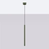 Lampa wisząca ryflowana PASTELO SL.1518 tubka podłużna oliwkowa