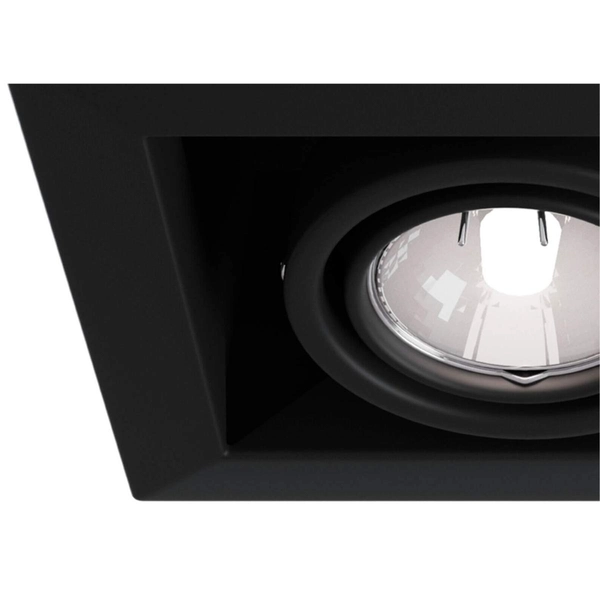 Oprawa wpuszczana modułowa podwójna LED 50W czarna Modern OUTLET