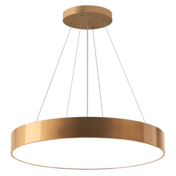 Regulowana lampa wisząca Sengo 5093 Shilo koło ring do pokoju złota