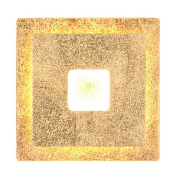 Kwadratowa lampa ścienna Leano 240319179 LED 6W 3000K złoty