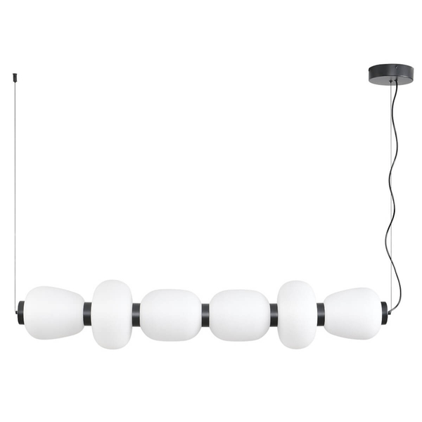 Lampa wisząca BRILLA ST-CP241210-6L BLACK WHITE LED 69W 3000K czarny biały