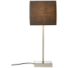 Stołowa lampa z abazurem Aglae 94873/63 antracyt srebrny