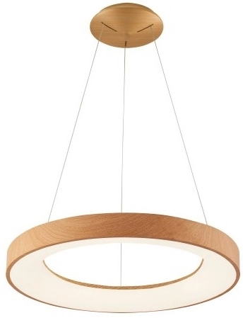 Lampa wisząca ledowa Santana AZ5006 30W pierścień drewniany