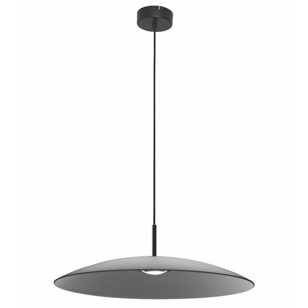 Wisząca lampa PECA LE44271 LED 17W 3000K kopuła szara czarna