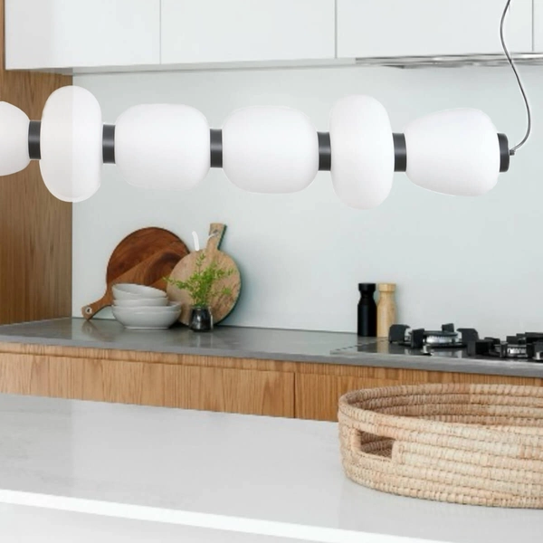 Lampa wisząca BRILLA ST-CP241210-6L BLACK WHITE LED 69W 3000K czarny biały