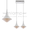 LAMPA wisząca VEN W-1008/2 industrialna OPRAWA listwa LED 18W 3000K zwis loft biały