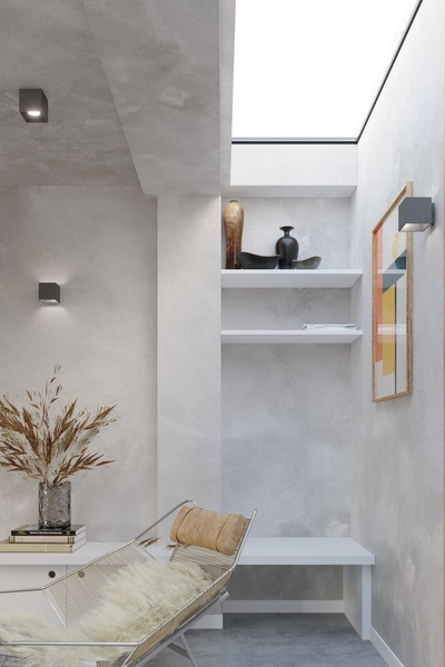 Plafon LAMPA sufitowa SL.0567 natynkowa OPRAWA kwadratowa antracyt