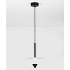 Lampa zwisowa do salonu UCURENA LE44639 LED 11W 3000K okrągła biała czarna