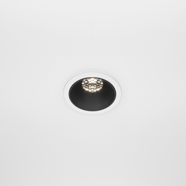 Ledowy wpust sufitowy Alfa DL043-01-10W4K-D-RD-WB 10W 4000K biały czarny