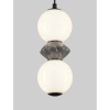 Ceramiczna wisząca lampa MONRETA LE45230 LED 10W 3000K nad stół szara biała