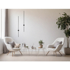 Ledowy kinkiet metalowy Tunja LE42606 czarny 20W 3000K lampa do salonu