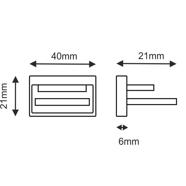 Zakończenie szynoprzewodu 6310 BROSline 1-fazowe natynkowe czarne