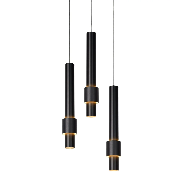 Wisząca lampa tubki MARGARY 24402/15/30 Lucide LED 12,9W 2700K czarny