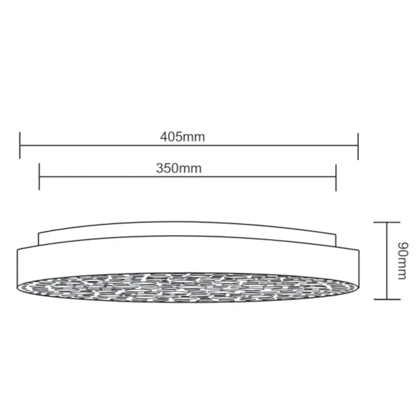 Plafon z pilotem Chizu R67161132 RL Light LED 22W 2700-6000K RGB czarna