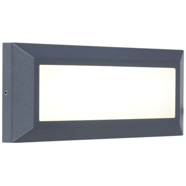Ścienna LAMPA ogrodowa HELENA 5191601118 Lutec zewnętrzna OPRAWA metalowa LED 10W 4000K outdoor IP54 szara