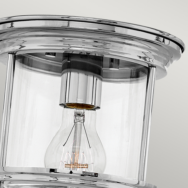 Szklana lampa stropowa QN-HADRIAN-MINI-F-CM-CLEAR chrom