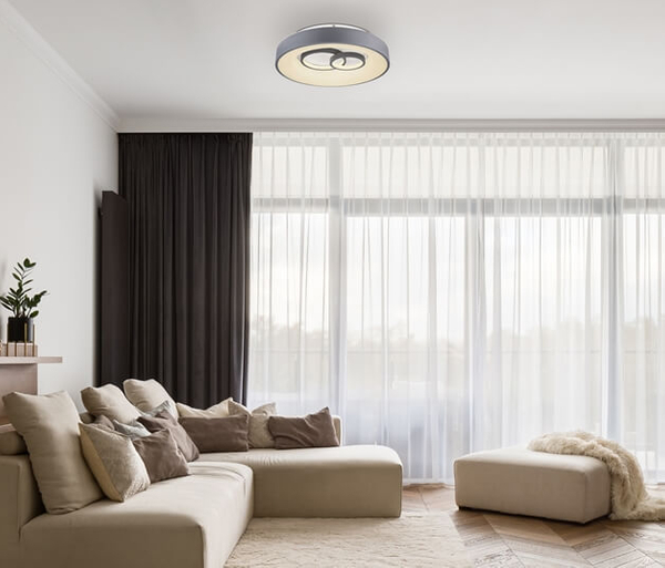 Plafon okrągły Mavy 48416-50R zdalnie sterowany LED 50W szary