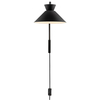 Regulowana lampa ścienna z włącznikiem DIAL 2213371003 czarny
