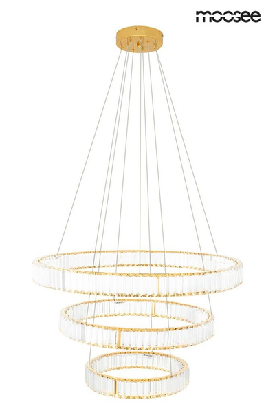 Wisząca lampa glamour Liberty LED 62,6W 3000K kaskada złota