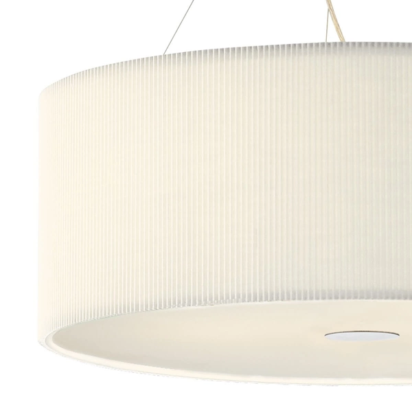 Abażurowa lampa zwisowa Zaragoza ZAR0633 Dar Lighting nad stół kremowa