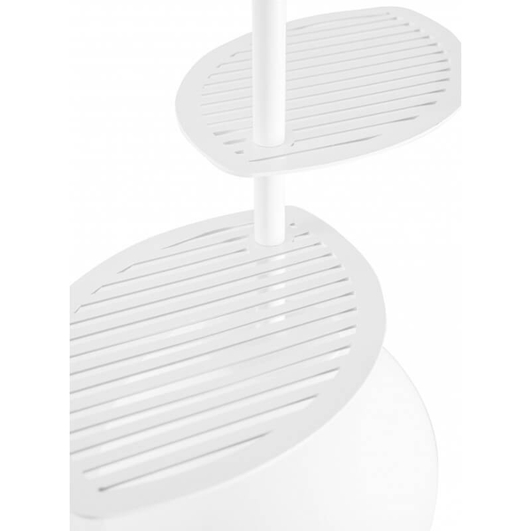 Kulista lampa wisząca Fyllo FYA111P0 metalowa szklana okrągła biała