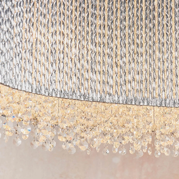 Kryształowa lampa wisząca Galina 81979 glamour chrom przezroczysty