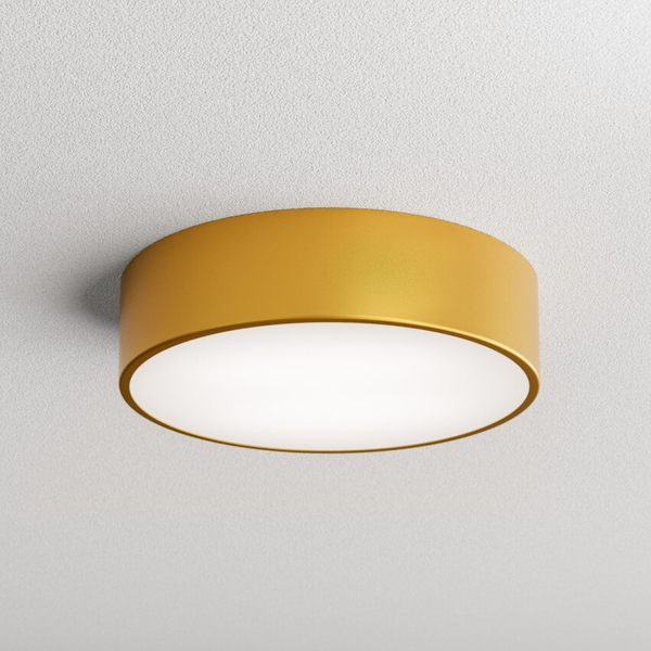 Złota lampa sufitowa 137623619792 okrągła z czujnikiem
