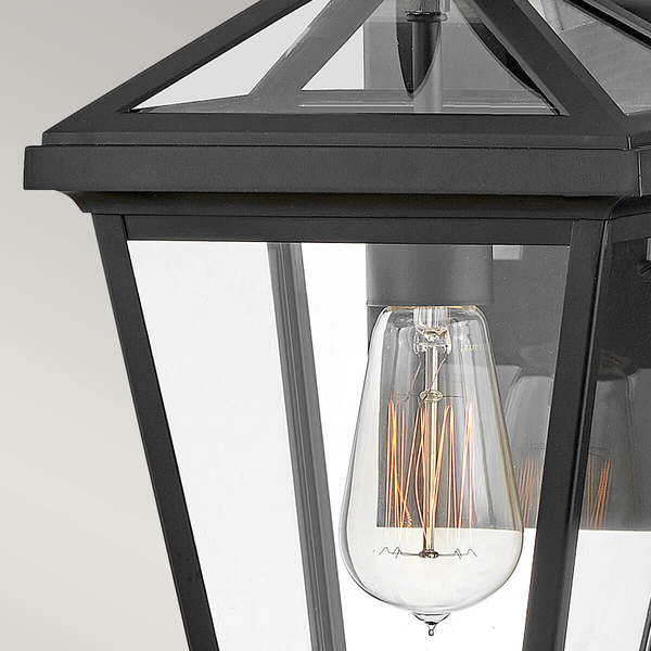 Kinkiet elewacyjny Palma HK-PALMA-S-BK Hinkley IP44 lampion metalowy czarny