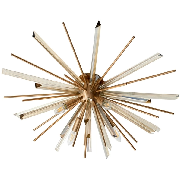 Dekoracyjna lampa sufitowa L&-181937 Light& sticks słońce mosiądz