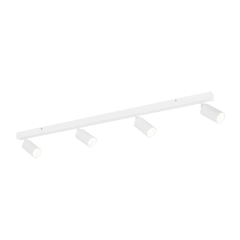 Sufitowa podłużna lampa Amis 10797 metalowe tubki biały złoty