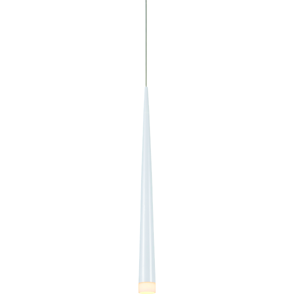 Nowoczesna lampa wisząca Stylo stożek do przedpokoju biały