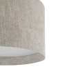 Sufitowa lampa tkaninowa CEDRO 11670 do sypialni beżowa