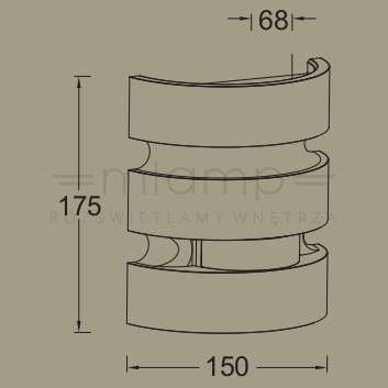 Elewacyjna LAMPA kinkiet MAYA 5198401001 Lutec metalowa OPRAWA ścienna LED 15W 3000K z czujnikiem IP44 stalowa