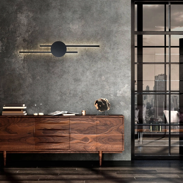 Podłużny kinkiet ścienny Java 1367 LED 30W 3000K listwy czarny