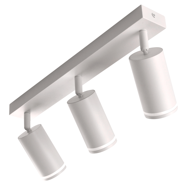 Ścienno-sufitowa lampa potrójna Paris 322296 tubki regulowane białe