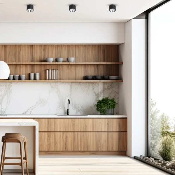 Lampa sufitowa natynkowa Redondo ML1074 tubka czarna