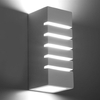 Ceramiczna lampa ścienna SL.0161 prostokątna do holu biała