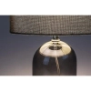 Designerska lampa na stolik Luxin 74047 na kablu szklana szary