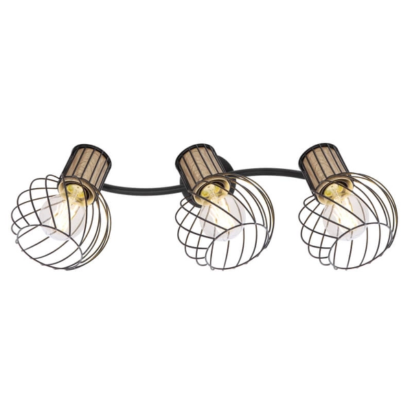 Sufitowa lampa ruchoma Luise 54012-3DS 3-punktowa czarna