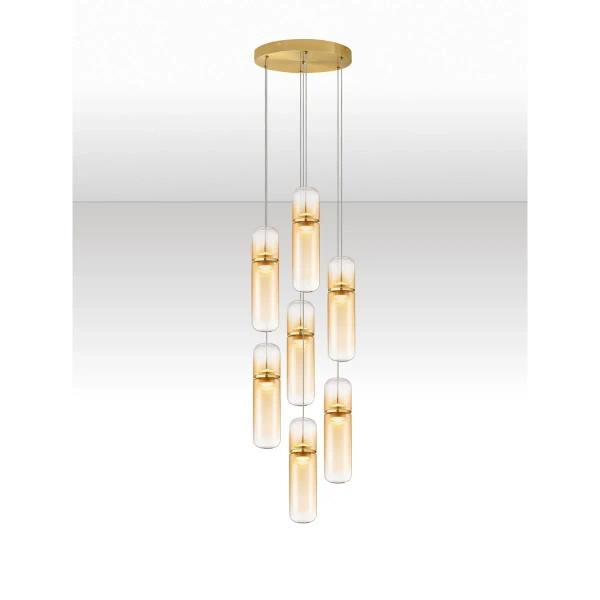 Wisząca lampa REBALVO LE45201 LED 49W 3000K ściemnialna złota