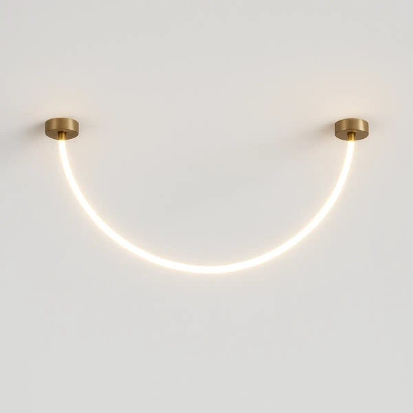 Zwisająca lampa liniowa Skyline LWSL-WW-2M LED 40W 3000K złoty biały