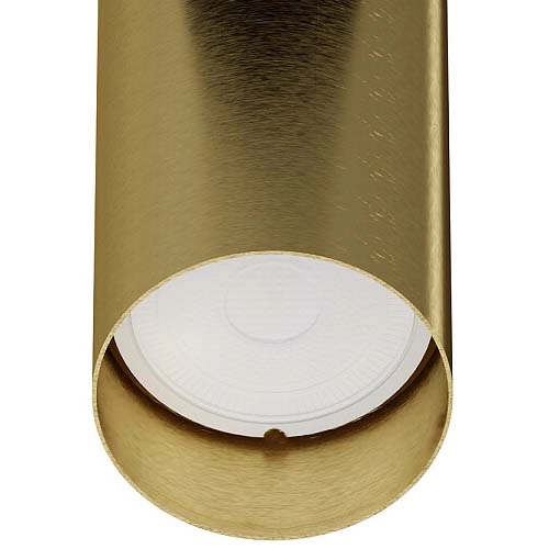 Regulowany downlight pokojowy Mono 7778 reflektorek czarny mosiądz