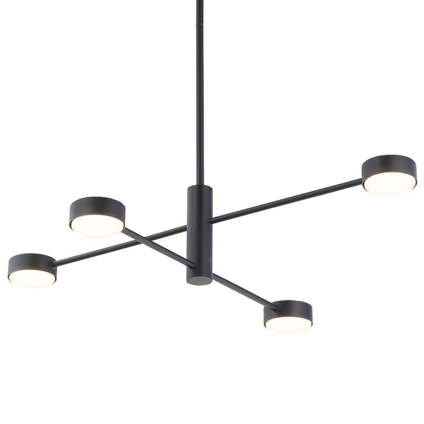 Regulowana LAMPA sufitowa ORBIT 7945 Nowodvorski loftowe molekuły pręty sticks czarne